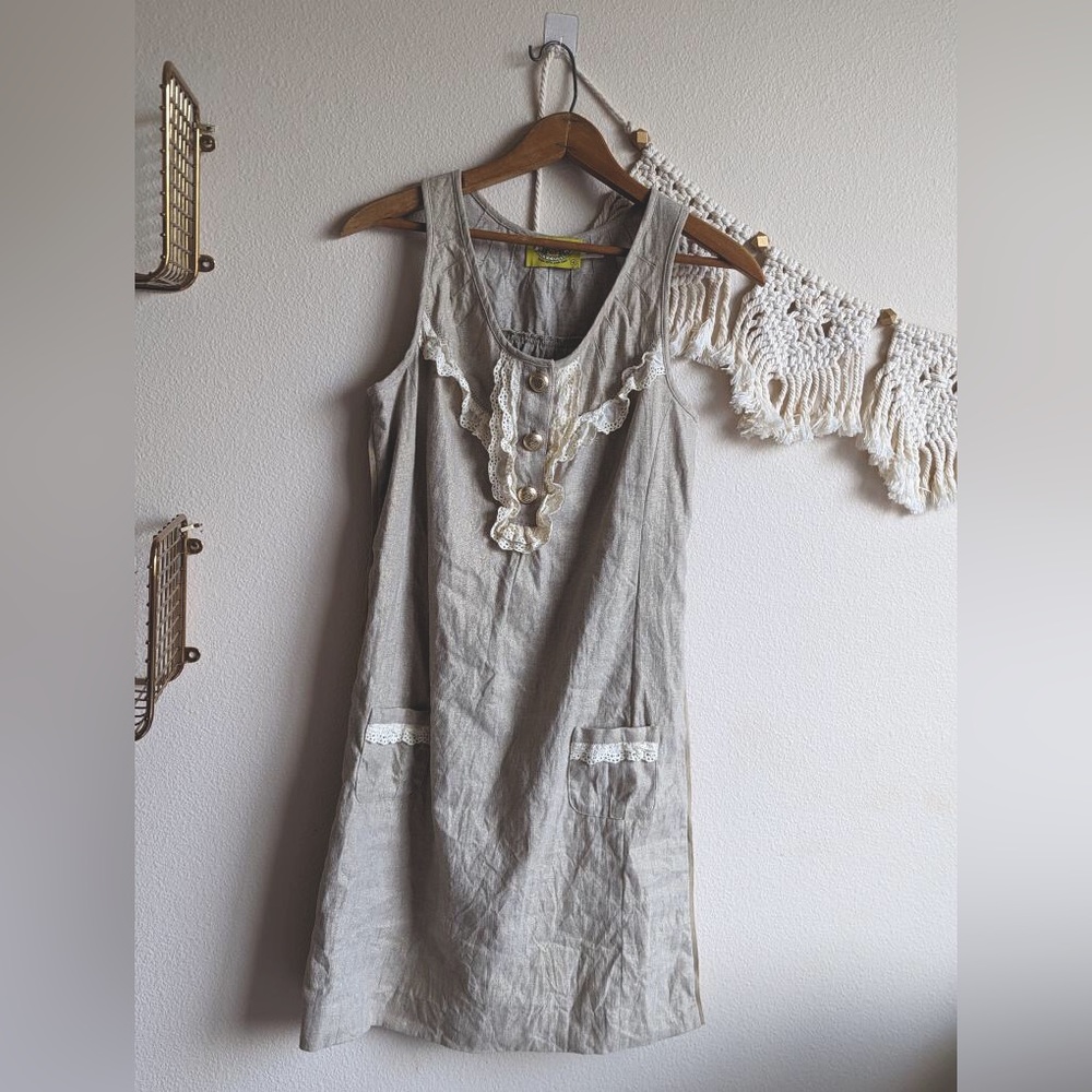 Juicy Couture linen with gold threads, 4